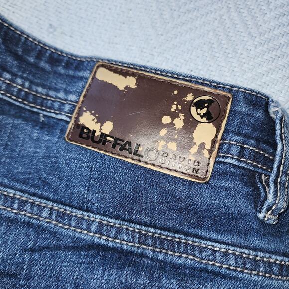 BUFFALO DAVID BITTON EUC MENS SZ 32 x 34 JACKSON-X DENIM JEANS - Picture 8 of 9